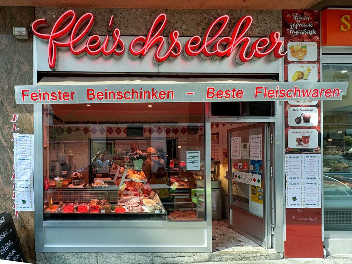Fleischerei Kröppel von außen
